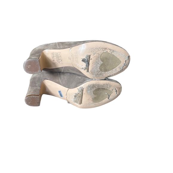 Twin-Set Light Brown Suede Knee High High Heel Boots Sz 40 - Picture 6 of 6